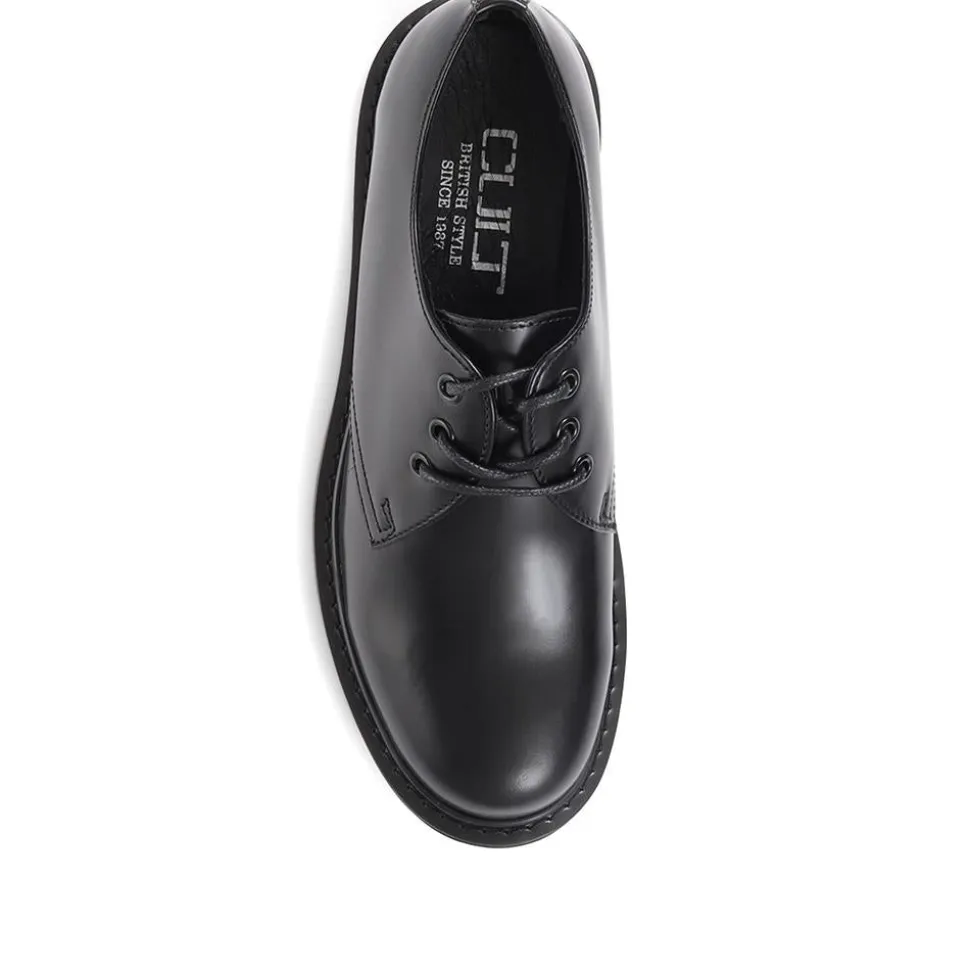 Smart Lace-Up Work Shoes - Black