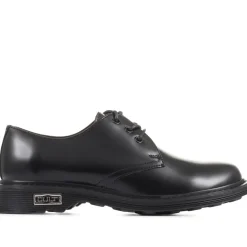 Smart Lace-Up Work Shoes - Black