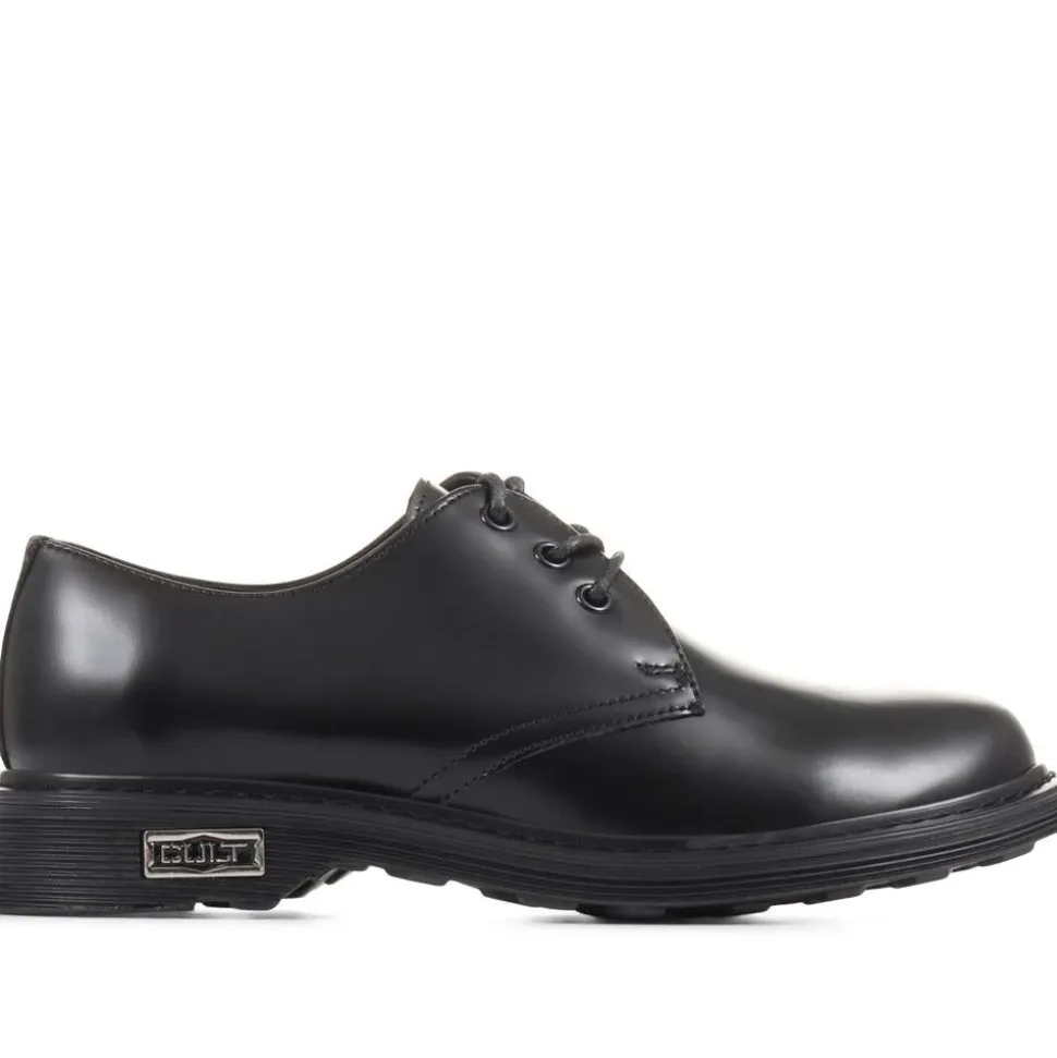 Smart Lace-Up Work Shoes - Black