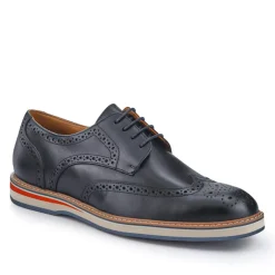 Smart Leather Lace-Up Shoes - Black