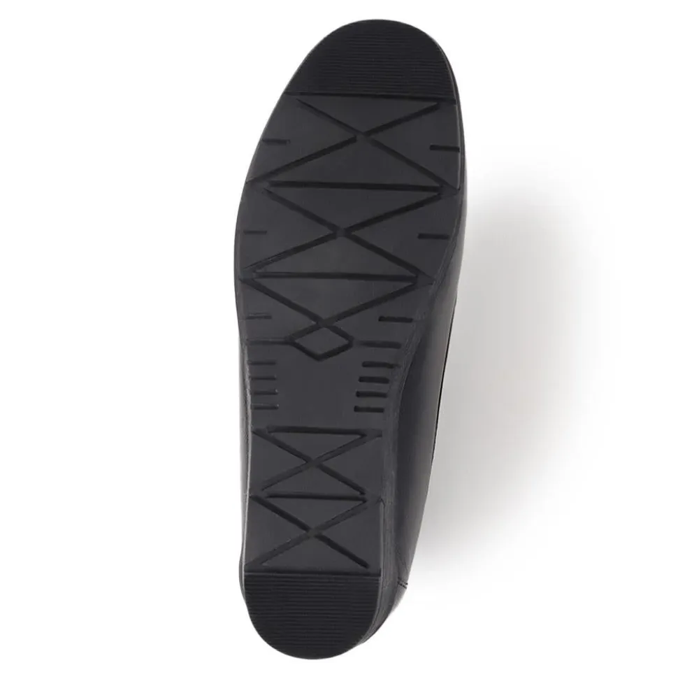 Smart Leather Moccasins - Black