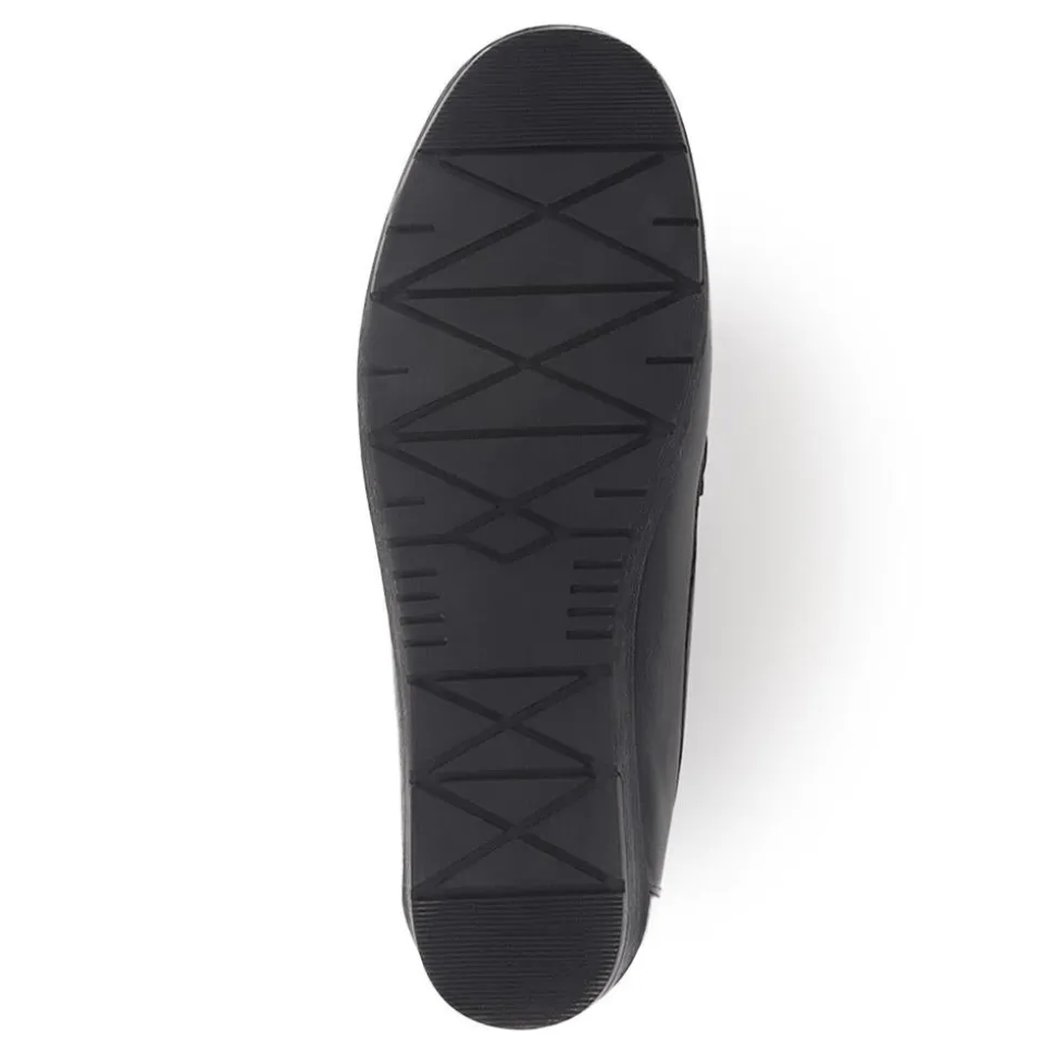 Smart Leather Moccasins - Black