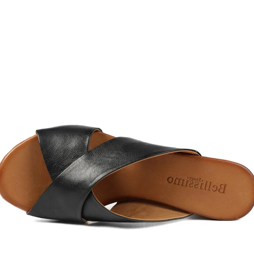 Smart Leather Mules - Black