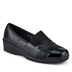 Smart Leather Slip-On Shoes - Black