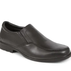 Smart Leather Slip-On Shoes - Black
