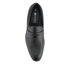 Smart Leather Slip-On Shoes - Black
