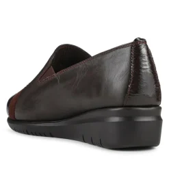 Smart Leather Slip-On Shoes - Brown