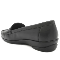 Smart Leather Tasselled Moccasins - Black