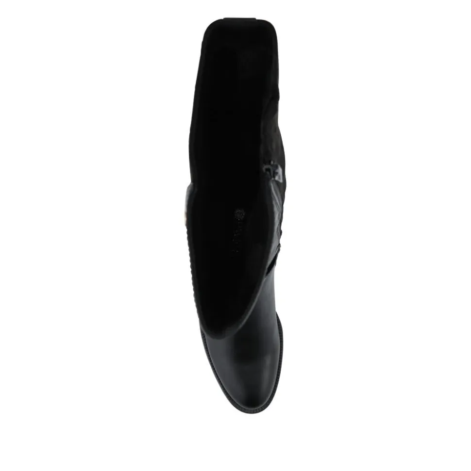 Smart Long Boots With Standard Calf Fitting - Black