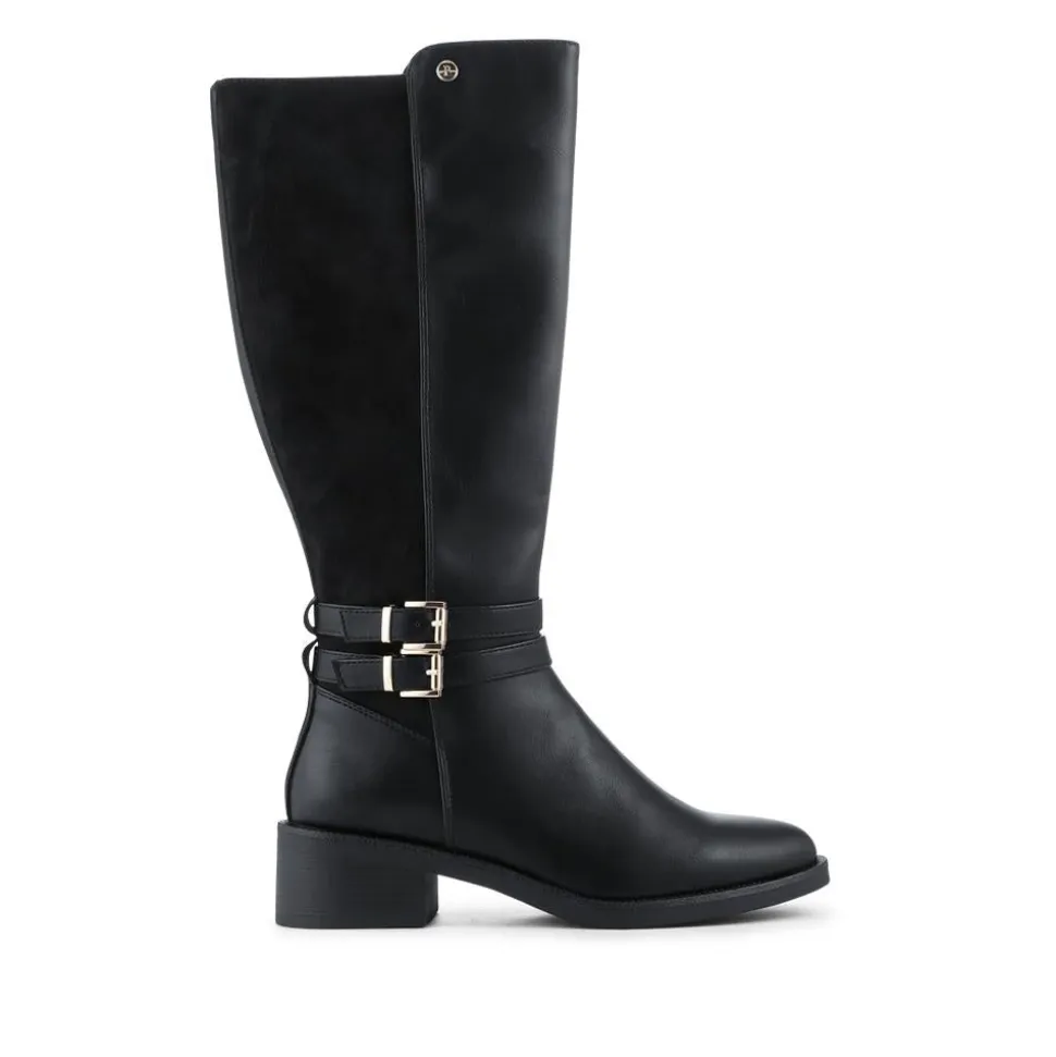 Smart Long Boots With Standard Calf Fitting - Black