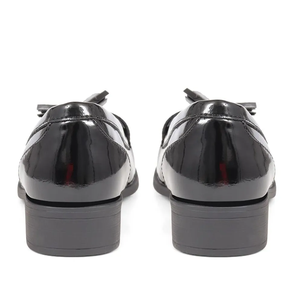 Smart Patent Loafers - Black Patent