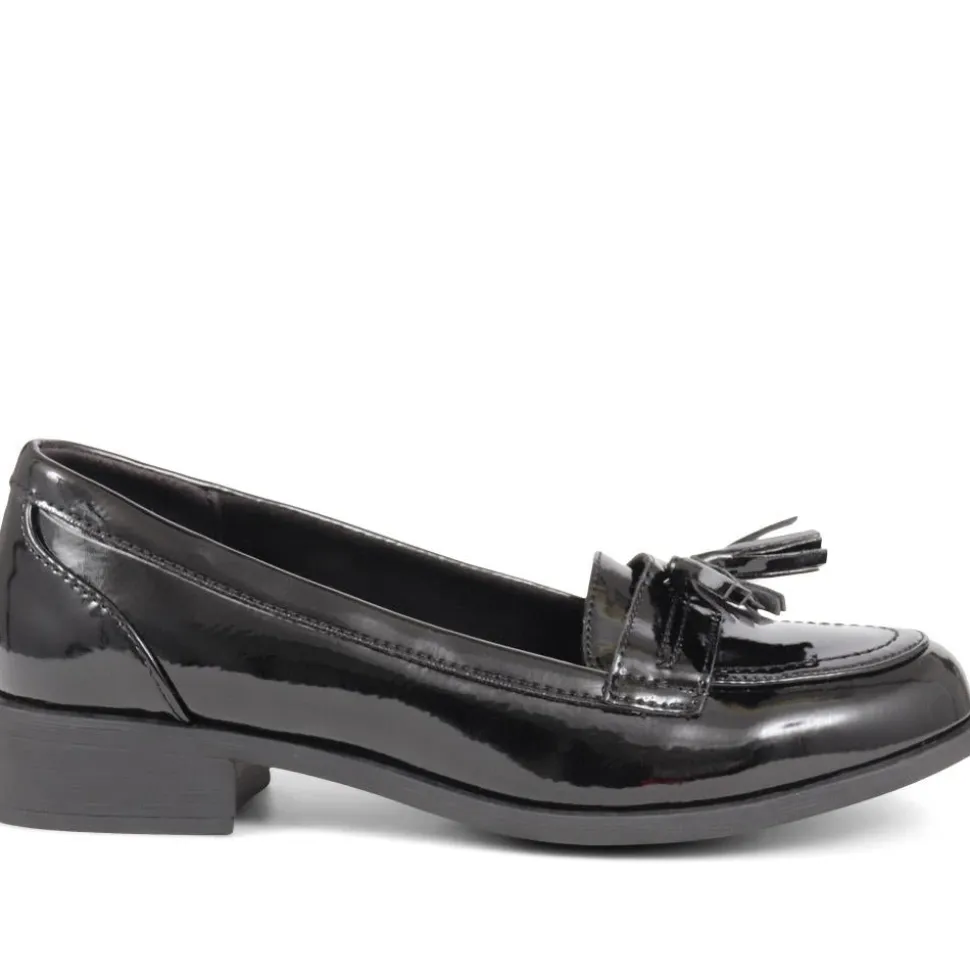 Smart Patent Loafers - Black Patent