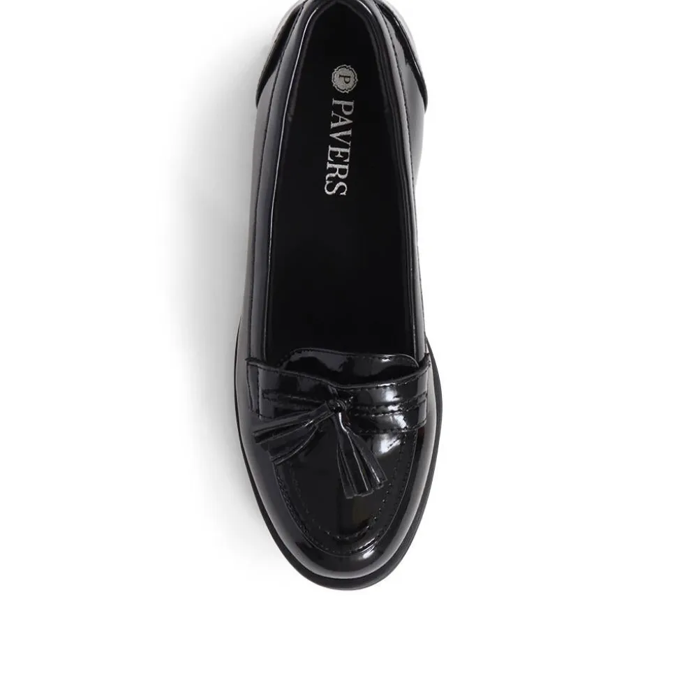 Smart Patent Loafers - Black Patent
