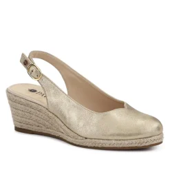 Smart Slingback Espadrilles - Gold