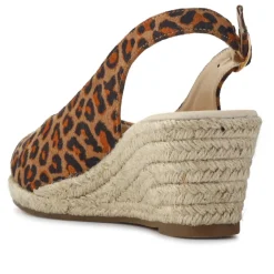 Smart Slingback Espadrilles - Leopard