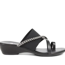 Smart Toe Post Sandals - Black