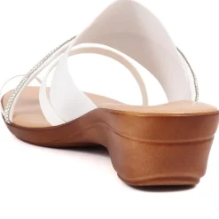 Smart Toe Post Sandals - White