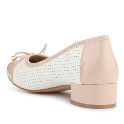 Smart Two-Tone Pumps - White-Beige