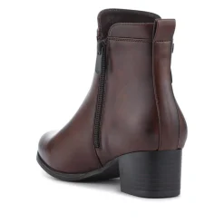 Smart Zip-Fastening Boots - Brown