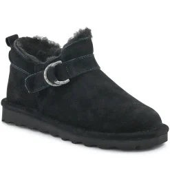 Soft Buckle-Detailed Ankle Boots - Black