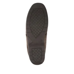 Soft Cushioning Full Slippers With Grip Sole - Brown