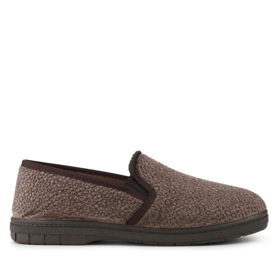 Soft Cushioning Full Slippers With Grip Sole - Brown