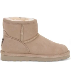 Soft, Faux-Fur-Lined Ankle Boots - Beige