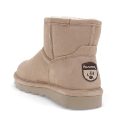 Soft, Faux-Fur-Lined Ankle Boots - Beige