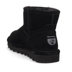 Soft, Faux-Fur-Lined Ankle Boots - Black