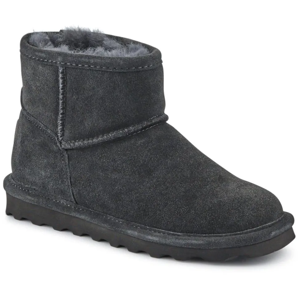 Soft, Faux-Fur-Lined Ankle Boots - Grey