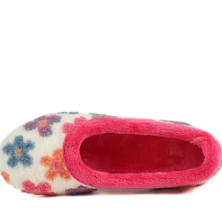Soft Floral Full Slippers - Pink Multi