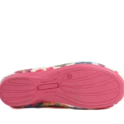 Soft Floral Full Slippers - Pink Multi