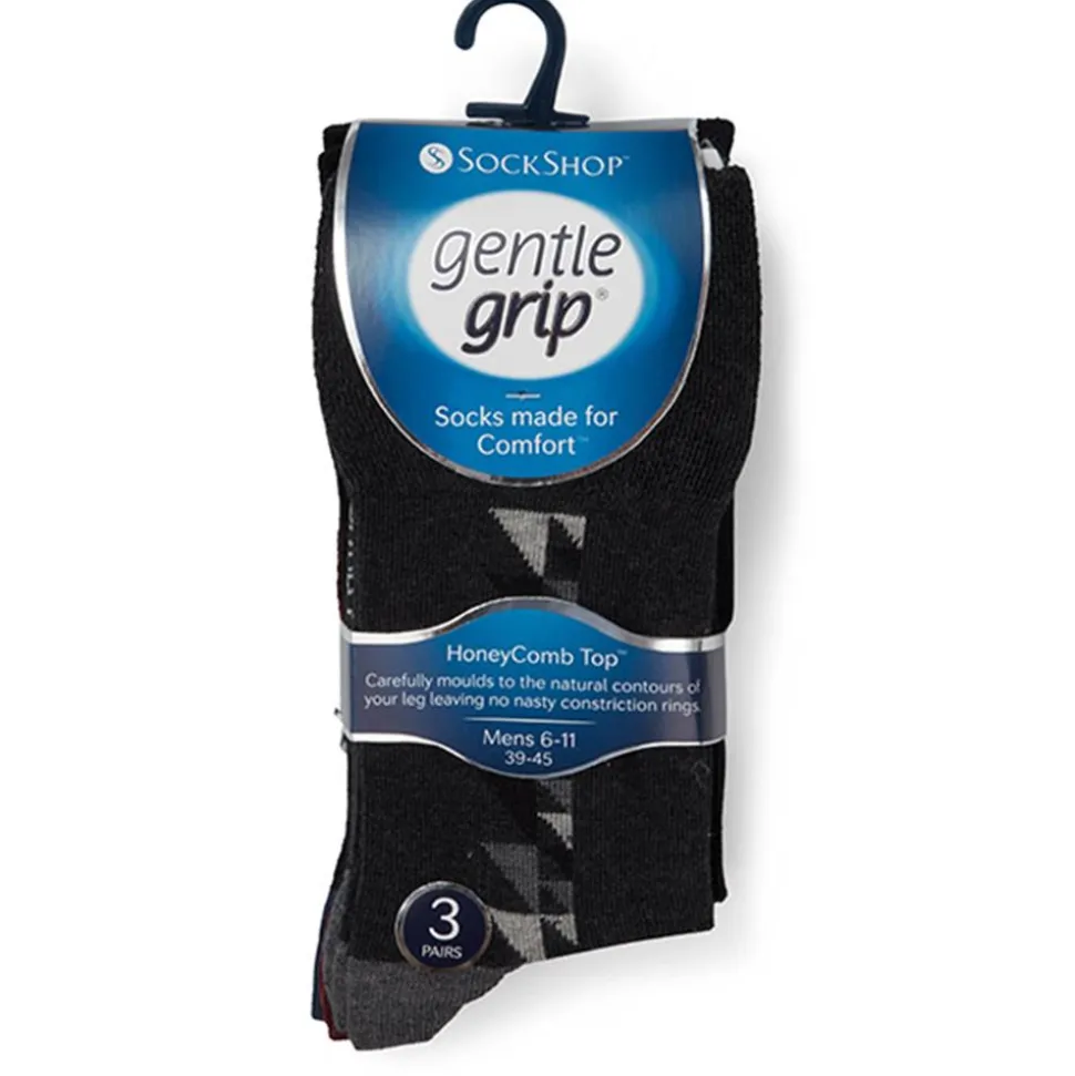 Soft Top Socks - Black Multi
