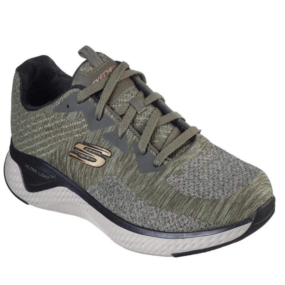 Solar Fuse Kryzik Lace-Up Trainers - Olive