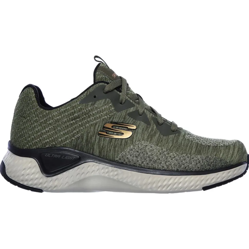 Solar Fuse Kryzik Lace-Up Trainers - Olive