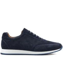 Southend2 Leather Trainers - Navy Suede