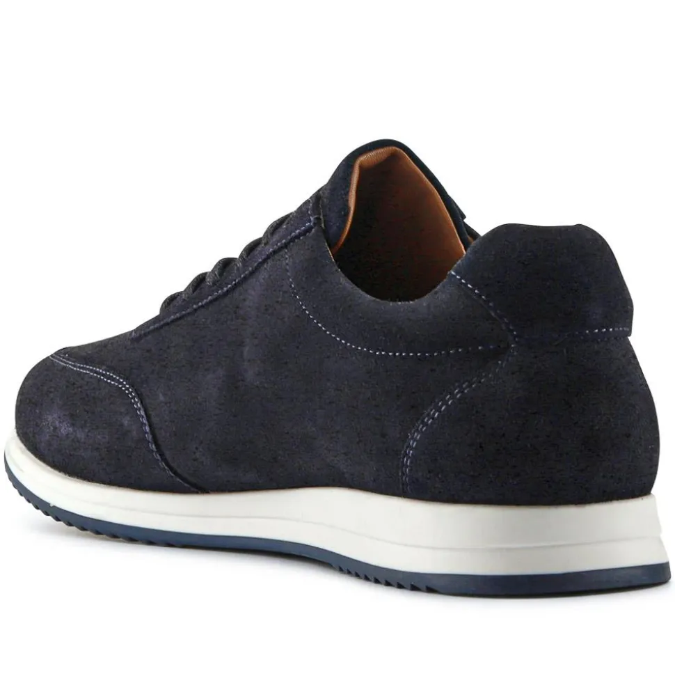 Southend2 Leather Trainers - Navy Suede