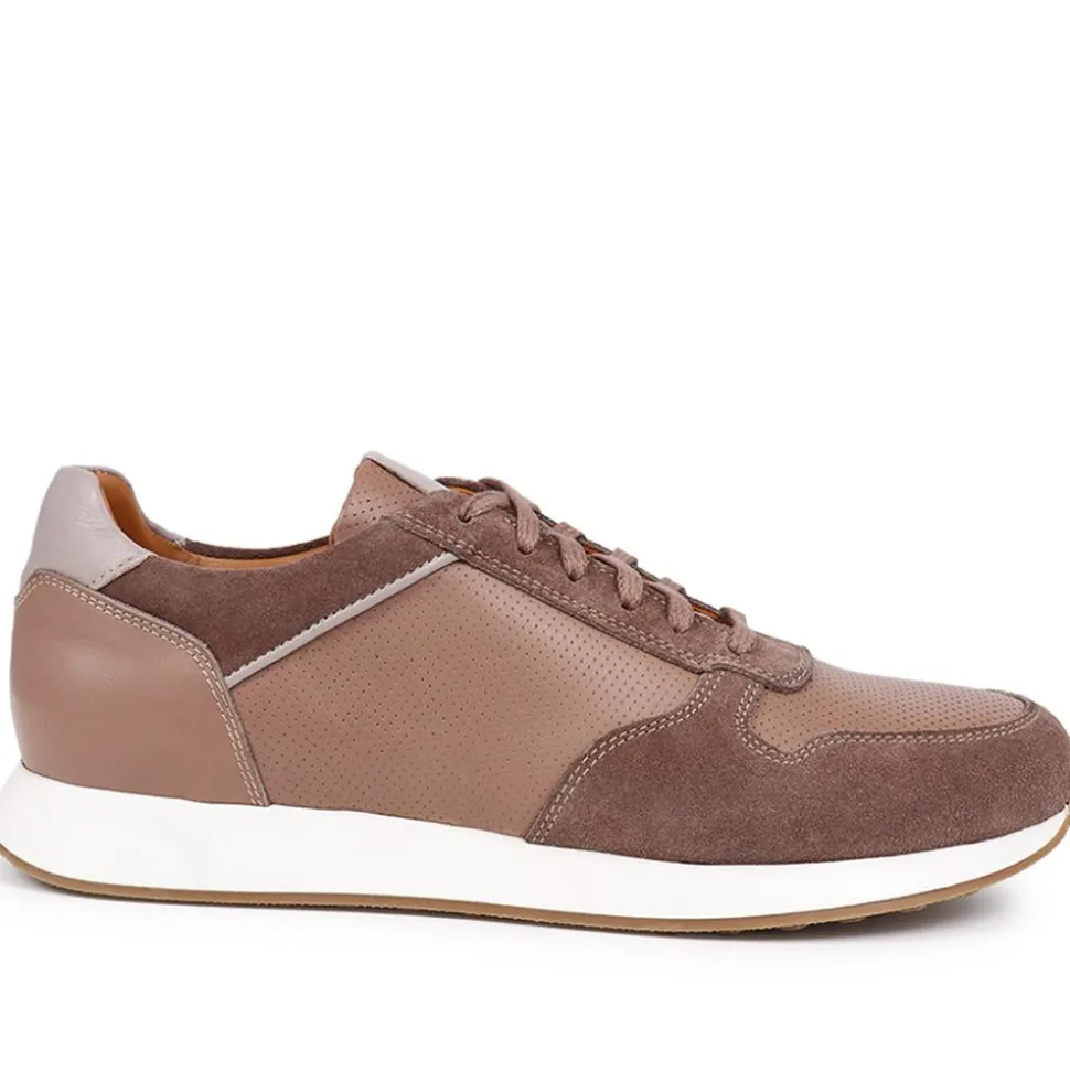 Southsea Lace-Up Trainers - Taupe