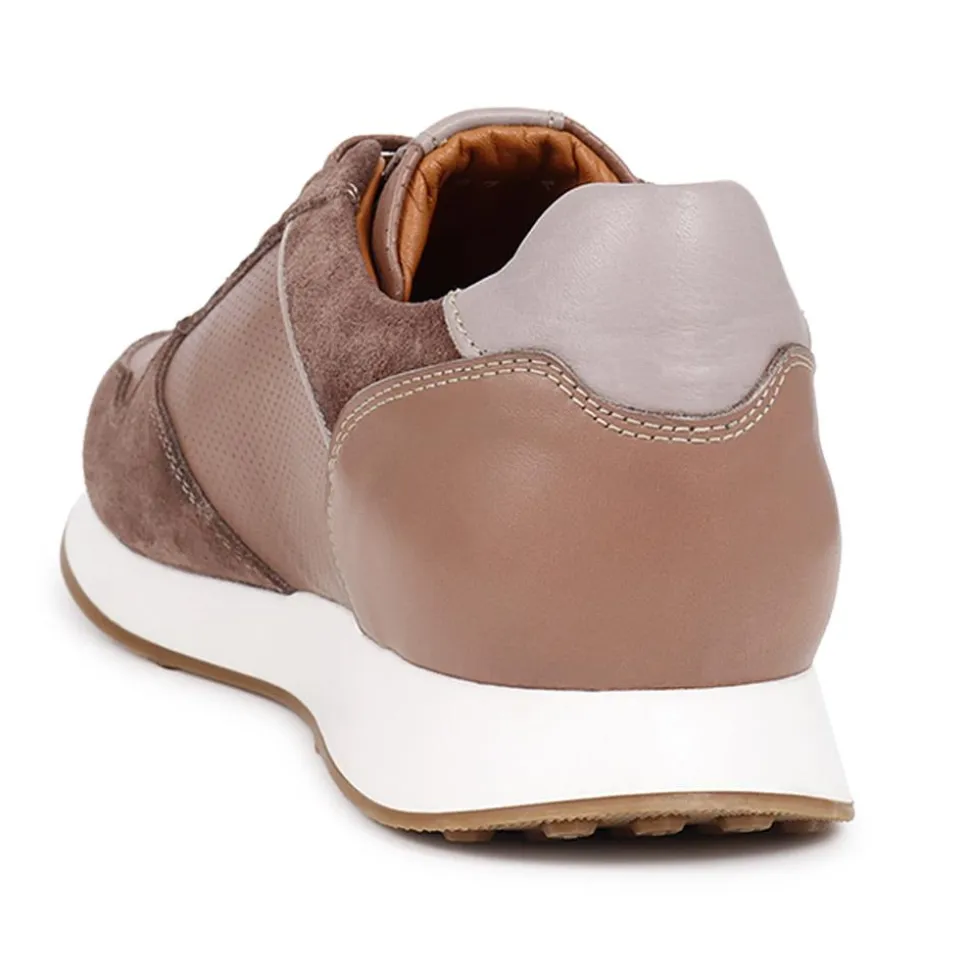 Southsea Lace-Up Trainers - Taupe