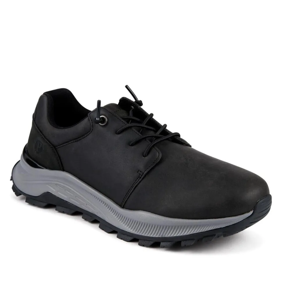 Sporty Lace Up Shoes - Black