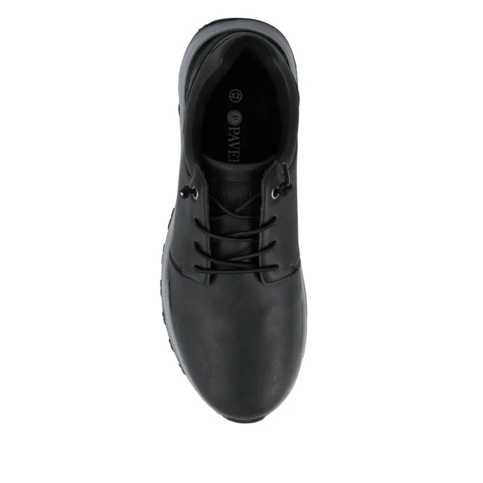 Sporty Lace Up Shoes - Black