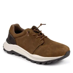 Sporty Lace Up Shoes - Brown