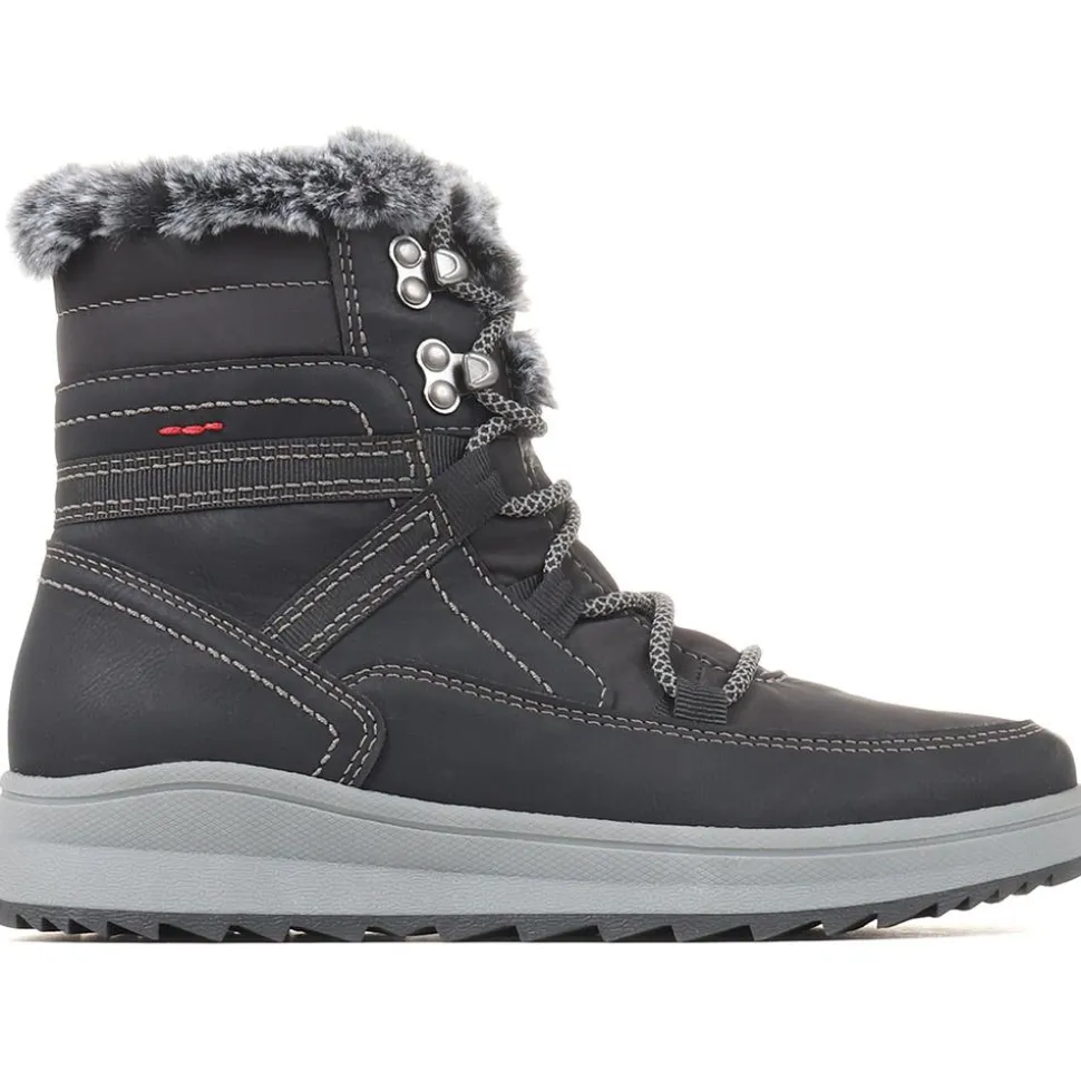 Standard Lace-Up Snow Boots - Black