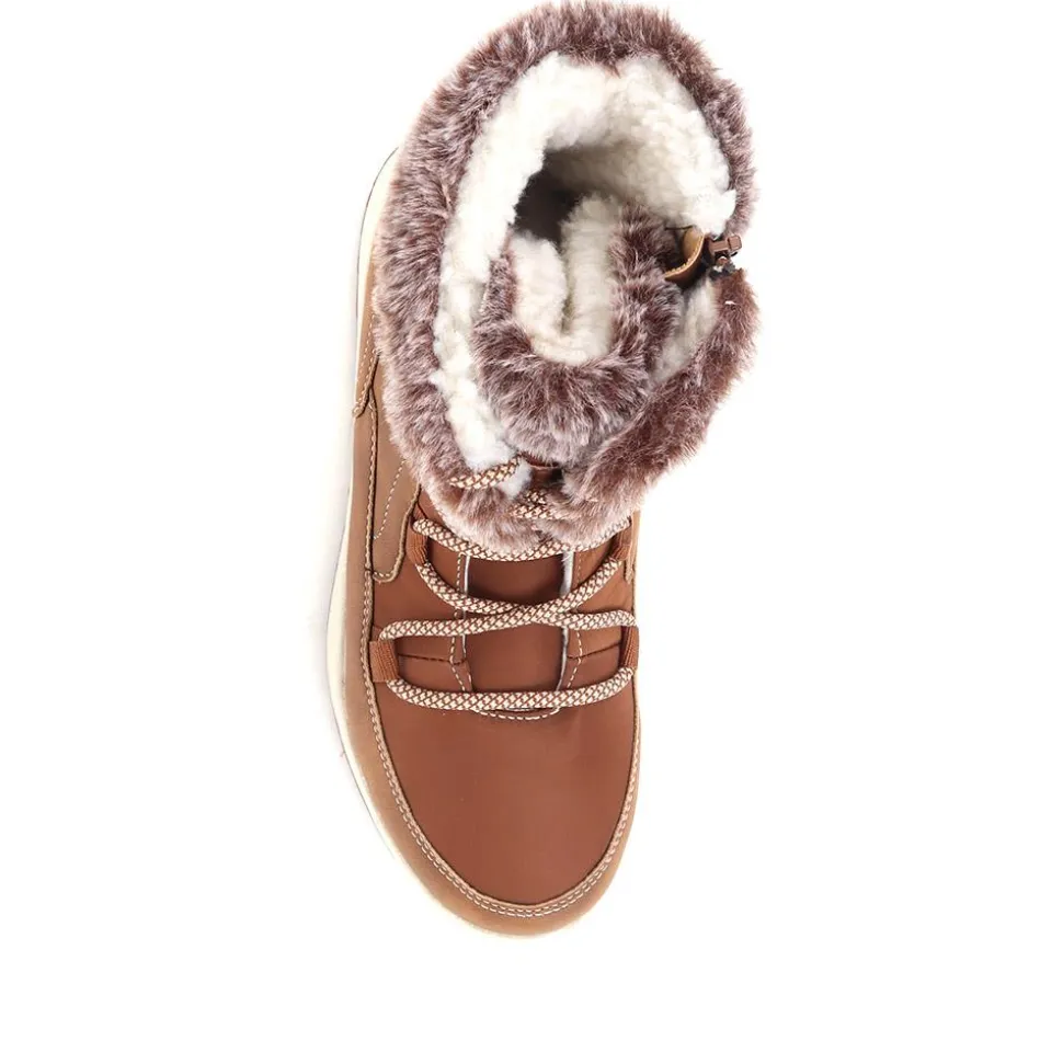 Standard Lace-Up Snow Boots - Tan
