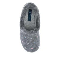 Star Pattern Full Slippers - Grey