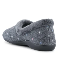 Star Pattern Full Slippers - Grey