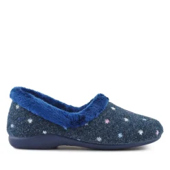 Star Pattern Full Slippers - Navy