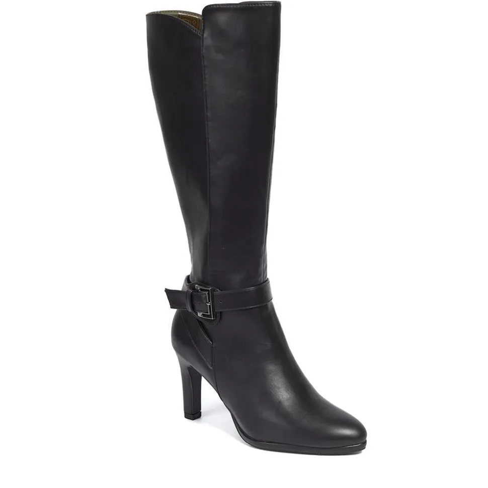 Stiletto Long Boots - Black