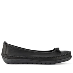 Stitched Leather Pumps - Black