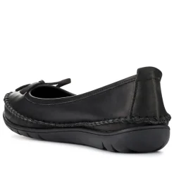 Stitched Leather Pumps - Black